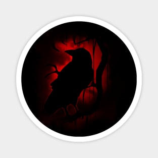 Blood Moon Raven's Night Magnet